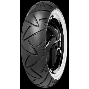 Anvelopa pentru scuter moped CONTINENTAL 120 70-12 TL 58P ContiTwist Fata Spate WW (alb WALL)