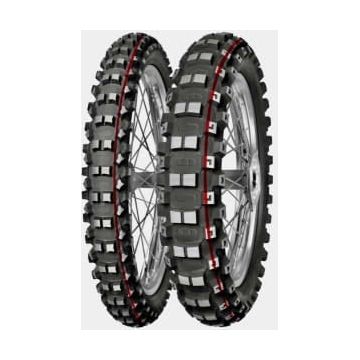 [70000101] Cross/enduro tyre MITAS 100/100-18 TT M TERRA FORCE-MX MH Rear NHS red & green stripe