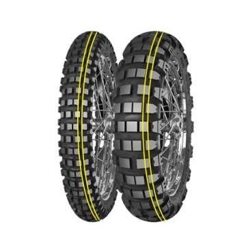 [70001022] Anvelopa moto enduro MITAS 130/80B17 TL/TT 65R ENDURO TRAIL XT+(E-09) Rear Dakar; double yellow; M+S