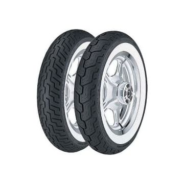 DOT22 [650752] Anvelopa moto chopper/cruiser DUNLOP 150/80B16 TT 71H D404 Rear WWW (WIDE WHITE WALL)