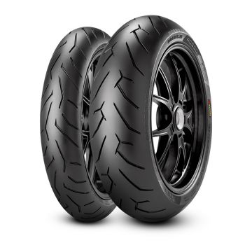 PIRELLI - Set DIABLO ROSSO II: 120 70-17 [58W] + 180 55-17 [73W]Set compus din [PI2291900 si PI2068500]   Marime: Set 120 70-17 + 180 55-17